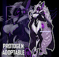 [ADOPTABLE] / Moonshadow Mystic Protogen