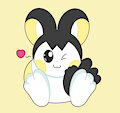 Emolga Paw Tease (Pokemon) by YarnFeathers