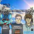 Maxfluff Artwork Tribute - Happy Bday Pekka (NaturalSelector89) ^^ by MaxfluffTheCoonFox2002