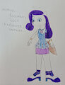 Momoko Rockman as Rarity by MegaManstitch87