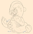 Eelektross Nonine's meal by Sparkythechu