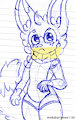 26.05.13 - Bitty with a Scarf and Thigh Highs [Doodle]