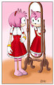 Amy coloured comic panel by HYfanthings