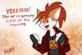 Fall Feline by bluecoffeedog