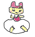 Chamametchi in a very poofy diaper by Coolestguy3399