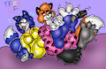 Becky n Krystal Sleepover Fun by TheRedSkunk