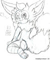 26.08.06 -A Eevee with Socks by Coelhoposa
