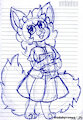 26.08.24 - Saphira with a Book [Doodle] by Coelhoposa