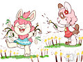 Dandelion Bunnies -By LittleBearArnold- by DanielMania123