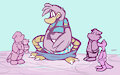 Birds at Daycare by DarkPlayroom