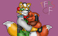 Fox Snuggles by TheRedSkunk