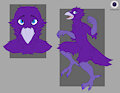 Purple Ultraviolet Light Crow Adopt-CLOSED