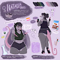 Natalia ref sheet by nutlover