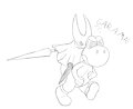 Hornet Riding A Yoshi