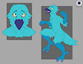 Teal Ultraviolet Light Crow Adopt-OPEN