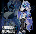 [ADOPTABLE] / Diva Kitsune Protogen by Serandres