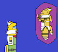Tails X Zooey:&nbsp;&nbsp;Meeting At Krazoa Palace by jeremycrimson
