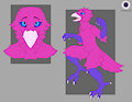 Magenta Ultraviolet Light Crow Adopt-OPEN