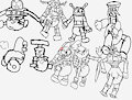 Mean Bean Machine Badniks Doodles ABDL by DeeDeeFromOggy