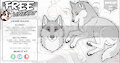 F2U Canine Lineart Set by NorthernRed