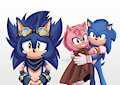 Hedgehog Family by blueartsillustration
