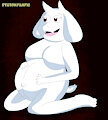 Toriel Dreemur pregnant (Au Naturale) by StiltonFanFic