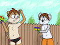 Waterfight! [Comm] by Matathesis