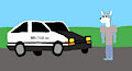 Ginga and Toyota AE86 by sebashton