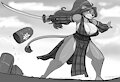 Peaches, blade mistress by antcow