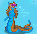 Ana The NagaWolf [BlackCatLightning] by MangledTheArcticWolf