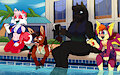 Megaplex pool party with friends! by Ikaribunbun