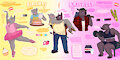 Dual ref sheet of Birchly and Brickley! by nutlover