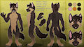 Character Reference Sheet - Wolf / Canine OC by emiliajames