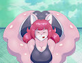 Azumanga's pose YCH: Emmy Valentine by Smotrilla