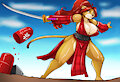 Peaches, blade mistress by antcow