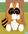 Mother Raccoon by YarnFeathers
