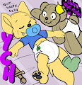 OPEN YCH 813 - Sleepy Diapee Knight (unlimited slots) by UniaMoon