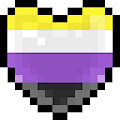 Non-Binary Pride Heart by zoofox