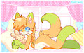 Bedtime YCH by LillyGameFox