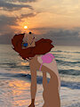 Rita surfacing on the beach by PinkWolf01