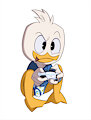 Gamer Duck Blue by EmperorCharmy