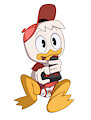 Gamer Duck Red by EmperorCharmy