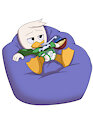 Gamer Duck Green by EmperorCharmy
