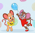Balloon Playing Mice -By StarryBlur- by DanielMania123
