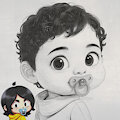 Onesie Baby Head by artzyx