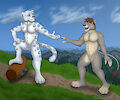 Comm for Byakko110 - Hiking Friends by Rahir