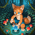 picking-up rare mushrooms by PurpleTail1