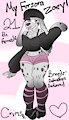 My first fursona Zoey by crimsonotic