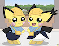Chus in School Uniforms by pichu90