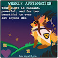 ☆ Weekly Affirmation ☆ by lovespell